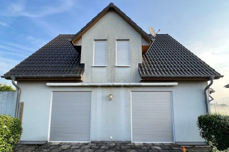 Einfamilienhaus in Bettingen vor der Fassadenreinigung
